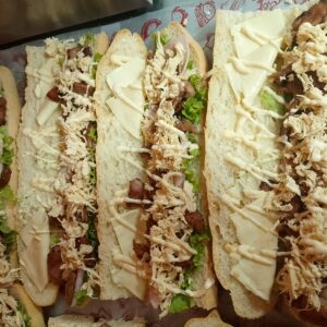 Aplastado pollo