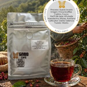 Café em grano por 250 gramos variedad Pacamara