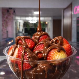 Fresas con chocolate + 1 Topping