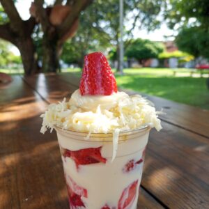 Fresas con crema