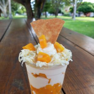 Mango con crema